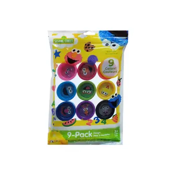 سيسامي ستريت معجون لعب غير سام مرن للتشكيل 9 قطع ألوان متعددة 105083 1قطعة