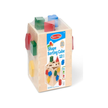 ميليسا ودوغ مكعب فرز الأشكال الخشبية عالي الجودة ألوان متعددة 16x 16 x 16 سم - 106062 0.6كيلو