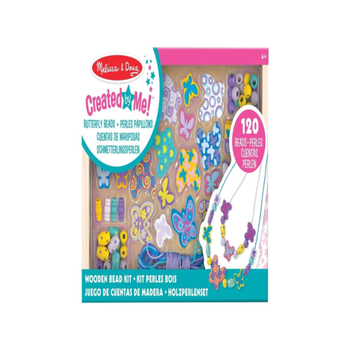 ميليسا ودوغ كرييتد باي مي! مجموعة صنع الأكسسوارات خرزات فراشات خشبية ألوان متعددة 17.65 x 2.54 x 24.77 سم - 106078 0.27كيلو