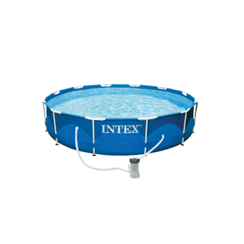 انتكس  حمام سباحة بإطار دائري مع مضخة فلتر أزرق 6503 لتر - 33518 17.58كيلو