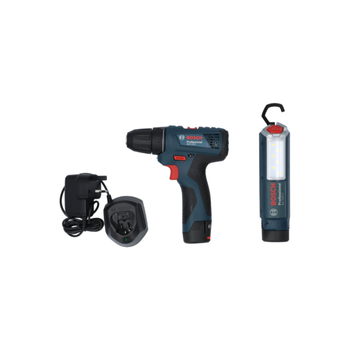 بوش مثقاب/ مفك لاسلكي احترافي من بوش، مع مصباح يدوي، موديل متعدد الألوان 29.21x 34.798 x 10.668 سم - 56702 2.5كيلو