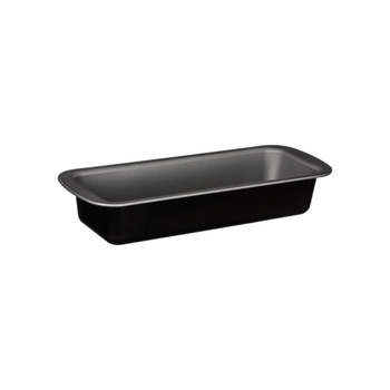 JJA SA Signature Rectangular Non-Stick Metal Cake Tin Black and Silver 30cm 1Piece