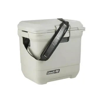 COLEMAN Pro Series Cooler Box with Strap Handle Beige and Black 25 Quart 1Piece