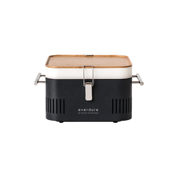 EVERDURE Portable BBQ Charcoal Grill with Cool to Touch Handles Graphite 23 x 42.5 x 34.7 cm 1Piece