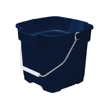 روفنيك دلو بلاستيكي متعدد الاستخدامات مع قبضة مريحة لون أزرق ملكي سعة 12لتر