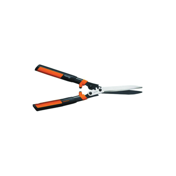 فيسكارس مقص تشذيب السياج بشفرات فولاذية ومقبض من الألمنيوم اللون أسود وبرتقالي الطول 23 إنش 1قطعة