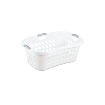 ألترا هب هولد سلة غسيل مريحة بمقبض أبيض ورمادي 44لتر