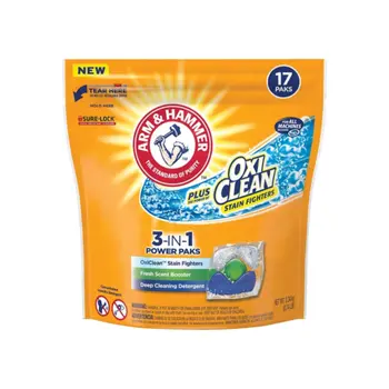 Oxi-Clean Fresh Scent Booster 3-in-1 Deep Cleaning Laundry Detergent 17Pieces