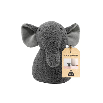 لوانس سدادة باب على شكل فيل بلون رمادي أنثراسيت مزودة بوزن لتثبيت الباب 102313 7.8×7سم 1قطعة