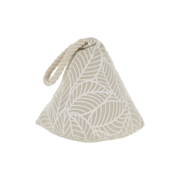 لوانس اكياس إيقاف الباب الموزونة بطبعة غابة مع مقبض لون بيج وأبيض ابعاد 102309 5.8×5.8بوصة 1قطعة