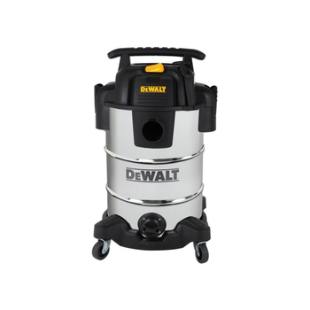 مكنسة كهربائية أسطوانية احترافية ستانلس ستيل للاستخدام الرطب والجاف 1050 واط أسود وفضي 30لتر