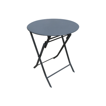 ليفينج اكسنتس طاولة دائرية قابلة للطي من الفولاذ جرافيت 60×71سم 1قطعة