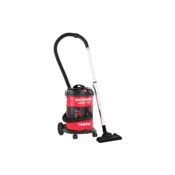 هوفر مكنسة كهربائية باور فورس أسطوانية بقوة 1900 وات باللون الأحمر والأسود سعة 18لتر