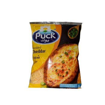Puck Cheddar Shredded Cheese 180g