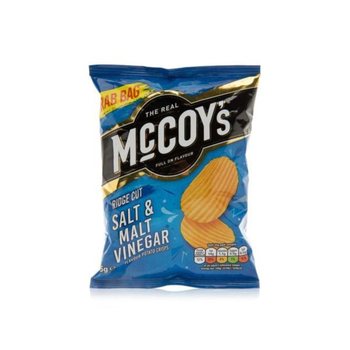 Mccoy's Salt & Malt Vinegar Ridge Cut Crisps 45g