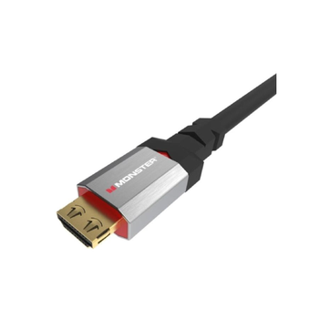 مونستر جيو كابل HDMI 4 K الترا HD مع إيثرنت أسود وفضي 3 أٌدام JHIU0122 1قطعة