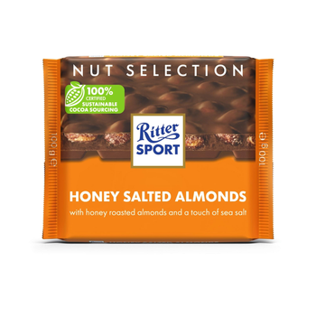 Ritter Sport Honey Salted Almonds Chocolate 100g