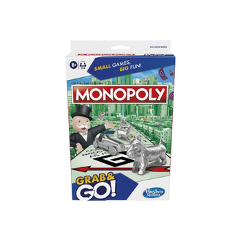 Hasbro Monopoly Grab & Go Classic Board Game Multicolour 25.4 X 15.9 X 4.8 Cm Hmof8256Uc0 *(101942) 1Piece
