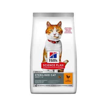 Hill's Science Plan Sterilised Chicken Cat Food 1.5kg