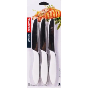 Tescoma White Table Knife 6-Pack 12cm