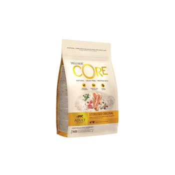 Wellness Core Sterilized Dry Food For Sterilized Cats With Chicken & Turkey 300g