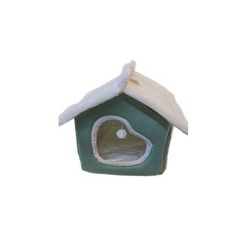 Seven Bird cottage-shaped house & bed for cats & dogs available in multi-colors 1Piece