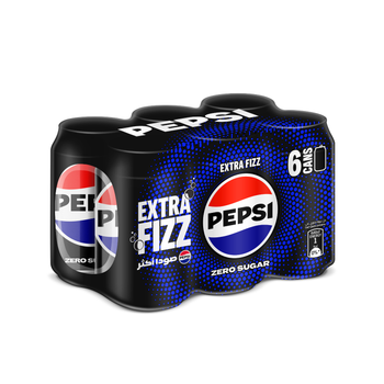 بيبسي زيرو سكر إكسترا غازي علبة 6×315مل