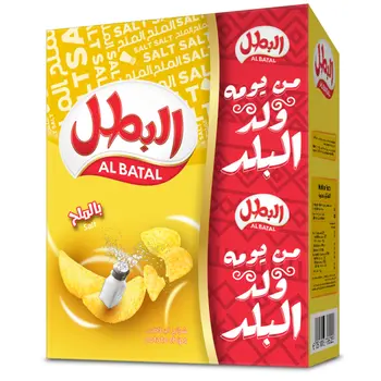 البطل رقائق البطاطس بالملح 12 × 23جرام