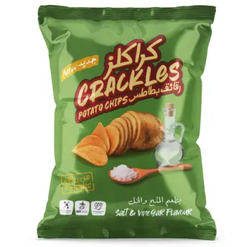 نادك كراكليز رقائق بطاطس بطعم الملح والخل 40جرام