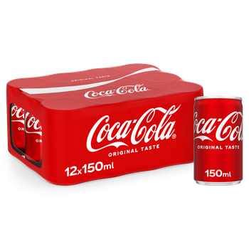 Coca Cola Original Taste Soft Drink 12x150ml