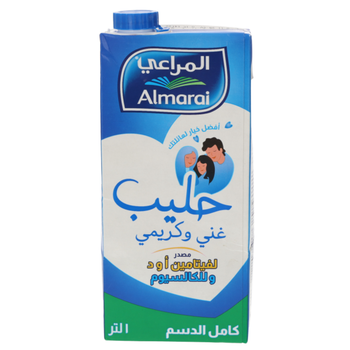 المراعي حليب كامل الدسم طويل الأجل 1لتر