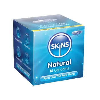 سكينز واقي ذكري طبيعي 16قطعة