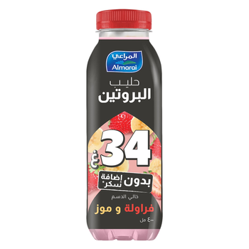 Almarai Protein Milk Strawberry Banana Nas 400Ml
