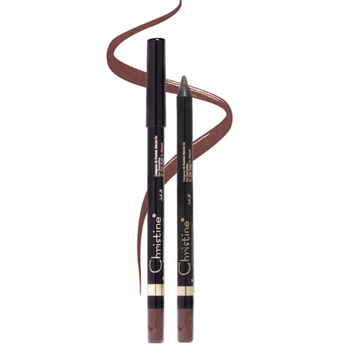 كرستين قلم كحل شمعي ضد الماء بني 1قطعة