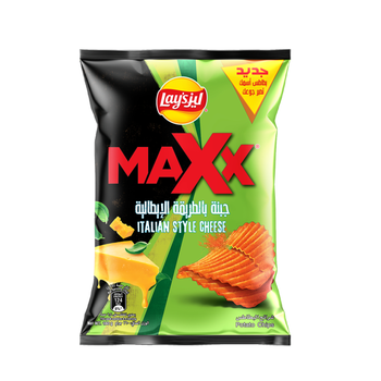 لايز ماكس شرائح بطاطس بنكهه الجبنة بالطريقة الايطالية 160جرام