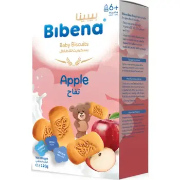 بيبينا بسكويت اطفال تفاح 120جرام