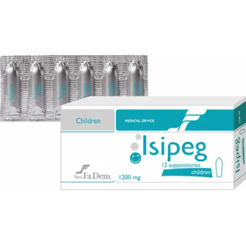 Isipeg Suppositories For Children 1200Mg 12Pieces
