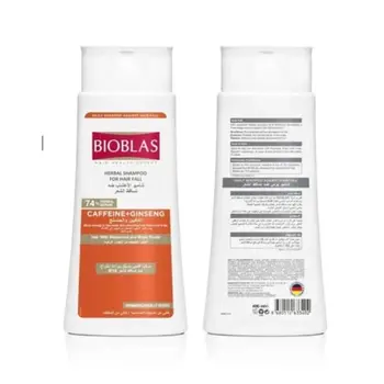 Bioblas Shampoo With Caffeine And Ginseng 400Ml