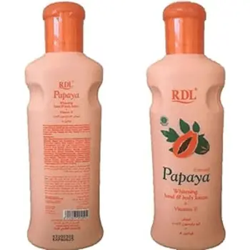 Rdl Whitening Hand And Body Lotion With Papaya Extract And Vitamin E 200Ml