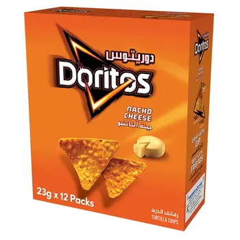 دوريتوس رقائق الذرة جبنة الناتشو 12 × 21جرام