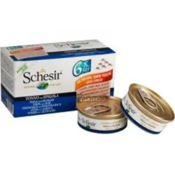 Schesir Tuna & Seabass Cat Food 6x50g