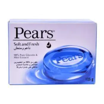 Pears Soft & Fresh Mint Glycerine Soap 125g