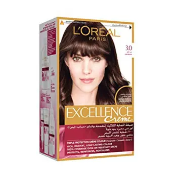 لوريال إكسلنس كريم صبغة الشعر 3 بني غامق غامق 1قطعة