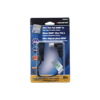 مونستر جهو  محول اتش دي ام اي للصوت والفيديو باللون الأسود، بقاعدة مسطحة من النايلون، الأبعاد: 3.3 × 3.3 × 182 سم، 3515129 1قطعة