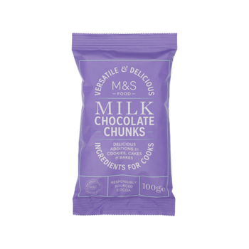 Marks and Spencer Milk Chocolate Chunks 100g