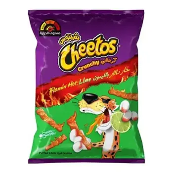 Cheetos Flamin Hot Lime Puffed Corn 190g