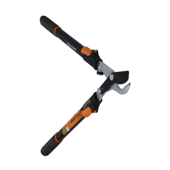 فيسكارس مقص قابل للتمديد بمقبض مبطن باللونين الأسود والبرتقالي بطول 25-37 بوصة 1قطعة