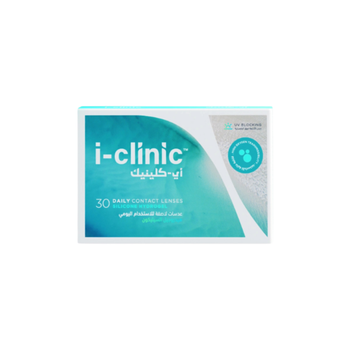 اكلينك عدسات لاصقة شفافة يومية -5 30قطعة