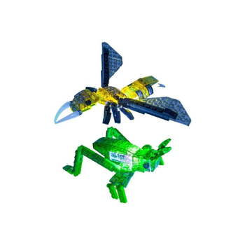 ليزر بيج مجموعة أوتاد ليزر مضيئة متعددة النماذج من الدبور والجندب، باللون الأخضر والأزرق 18.75× 3.75× 26.25سم 52006 1قطعة