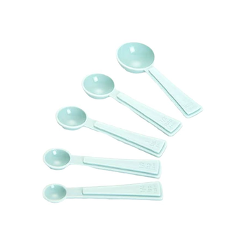5-Piece Stackable Plastic Measuring Spoon Set Assorted Color